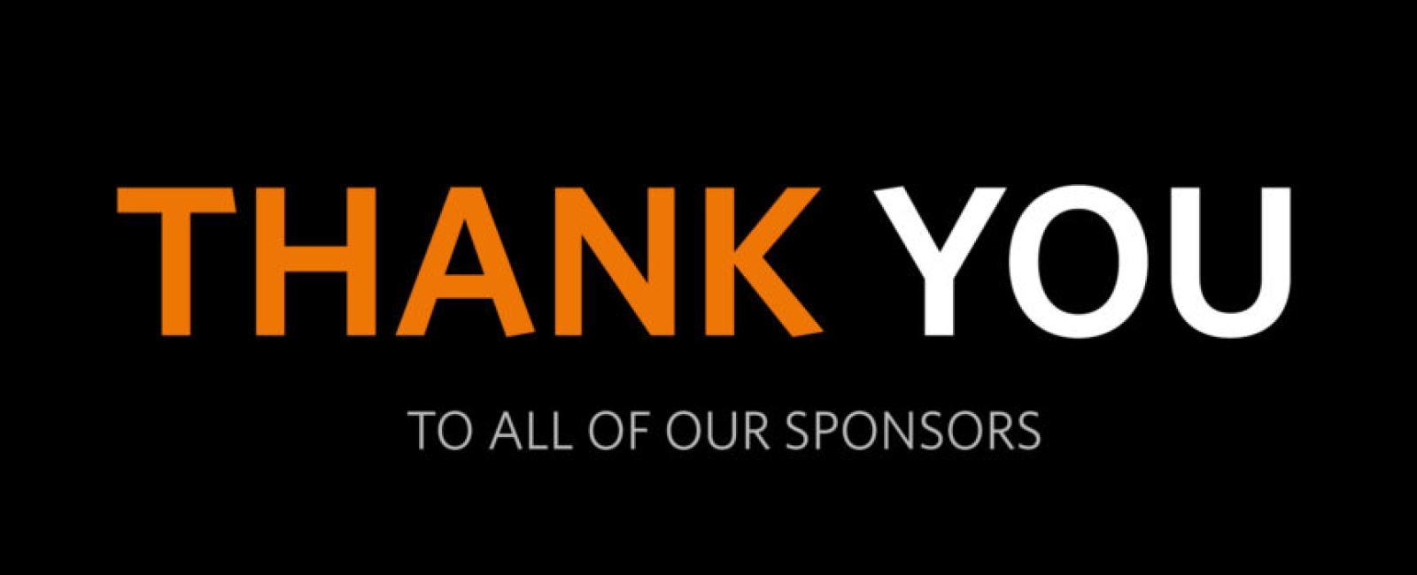 bedanking sponsors